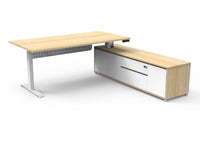Boost Electric Height Adjustable - Executive Desk With Cabinet