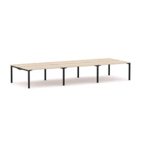 Axis Stretch 6-Person Double-sided Desk Workstation