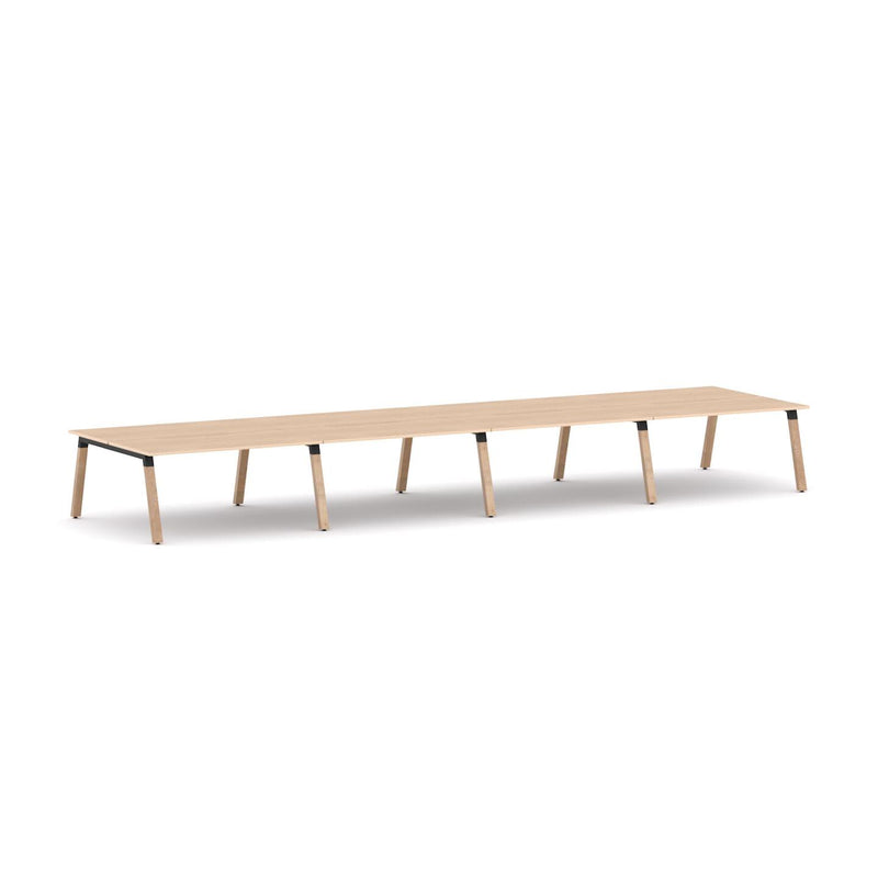Plantation 8-Person Double-sided Desk Workstation