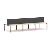Axis 6 User Double-Sided Desks, 50x50mm Square Leg Design. Includes: Edge25 Screens