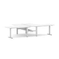 Agile Fixed Rectangle 2-Person 90° Workstation