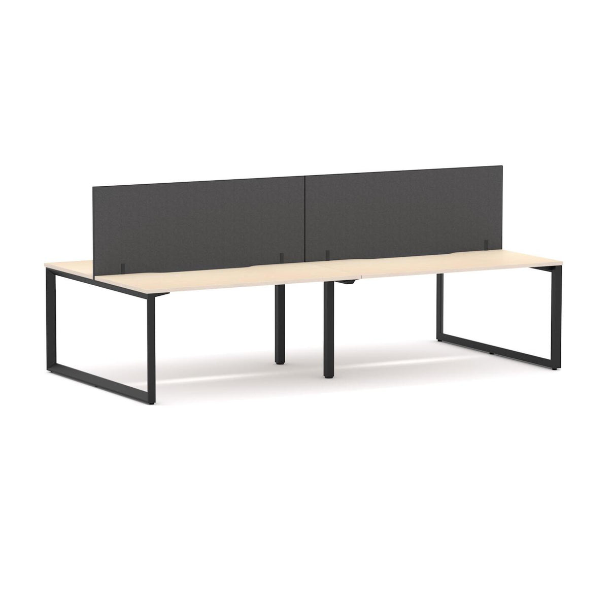 Anvil 4-Person Double-sided Desk Workstation Includes: Edge25 Screen