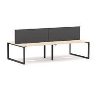 Anvil 4-Person Double-sided Desk Workstation Includes: Edge25 Screen