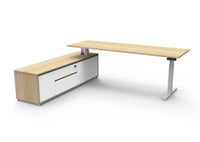 Boost Electric Height Adjustable - Executive Desk With Cabinet