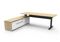 Boost Electric Height Adjustable - Executive Desk With Cabinet