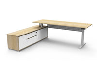 Boost Electric Height Adjustable - Executive Desk With Cabinet