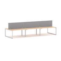 Anvil 6-Person Double-sided Desk Workstation Includes: Edge25 Screen