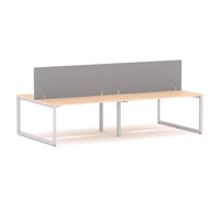 Anvil 4-Person Double-sided Desk Workstation Includes: Edge25 Screen