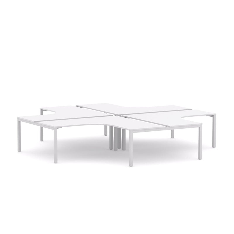 Axis 4-Person 90Deg Workstation (Plus-Layout)