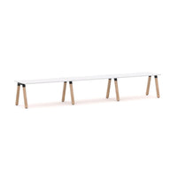 Plantation 3-Person Single-sided Desk Workstation