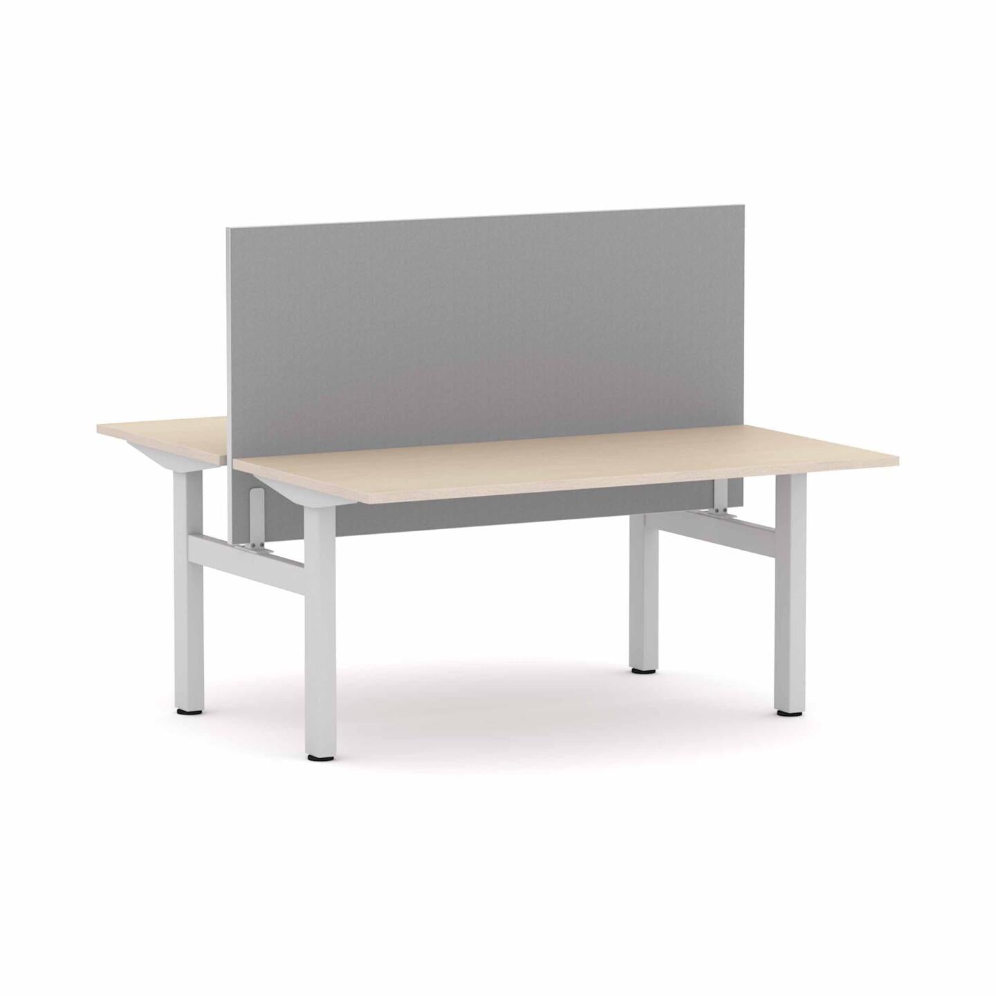 Klass Fixed 2-Person Double-sided Desk Workstation with Edge25 Screen
