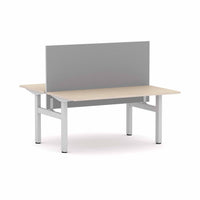Klass Fixed 2-Person Double-sided Desk Workstation with Edge25 Screen