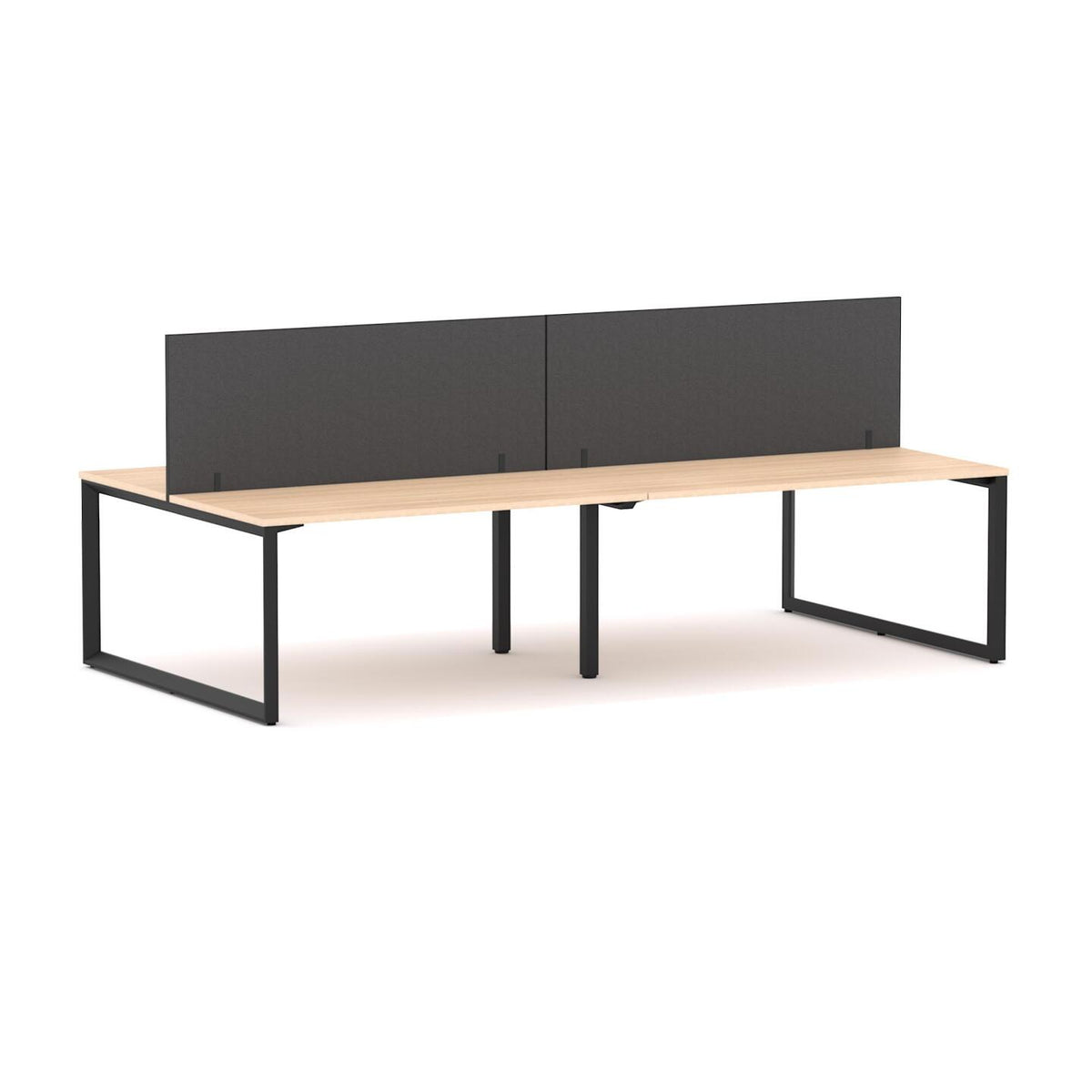 Anvil 4-Person Double-sided Desk Workstation Includes: Edge25 Screen