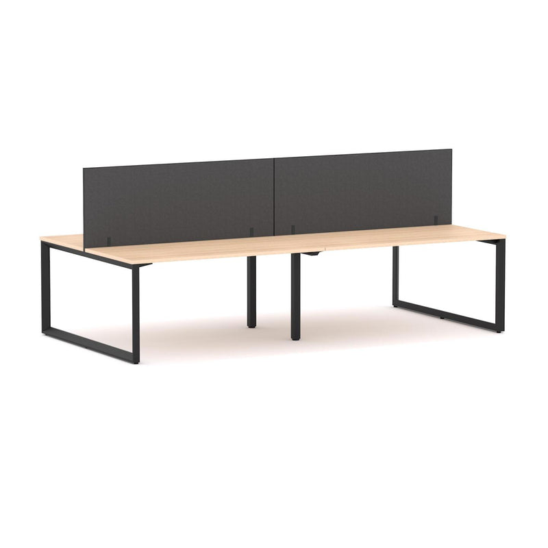 Anvil 4-Person Double-sided Desk Workstation Includes: Edge25 Screen