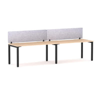 Axis 2 User Single-Sided Desks, 50x50mm Square Leg Design. Includes: AcoustiQ Screen