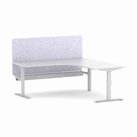 Klass Fixed 90Deg Workstation With AcoustiQ Screen