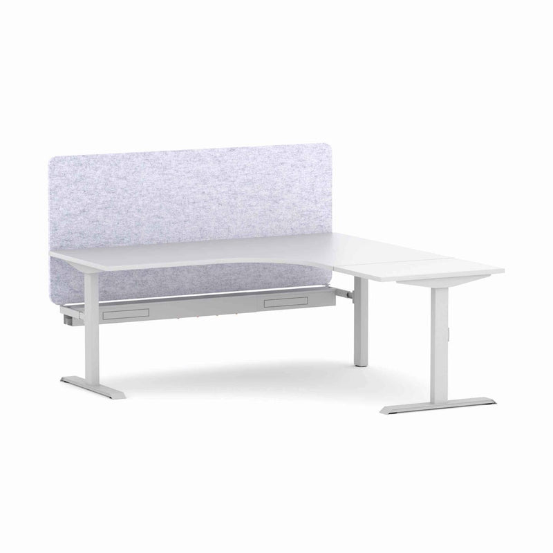 Klass Fixed 90Deg Workstation With AcoustiQ Screen