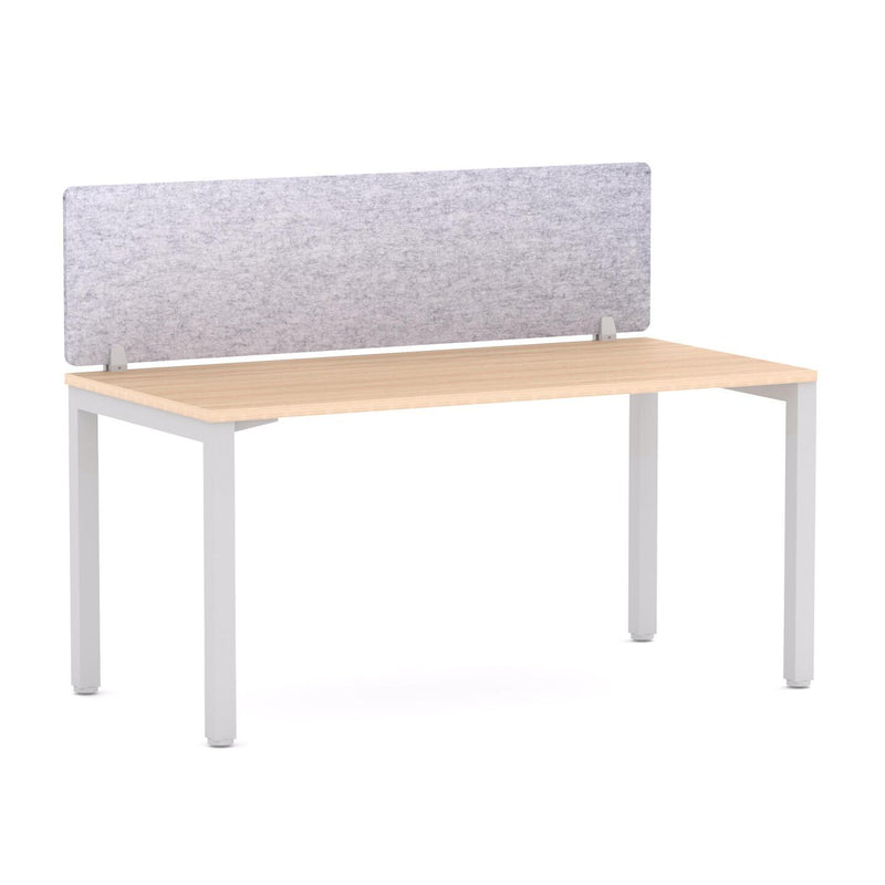 Axis 1 User Single Desk, 50x50mm Square Leg Design. Includes: AcoustiQ Screen