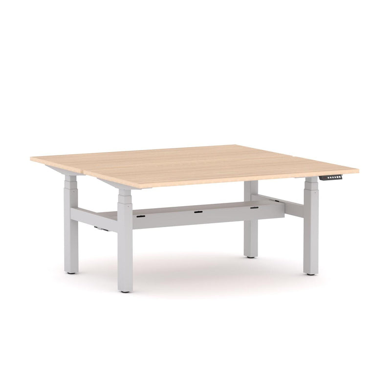 AgileMotion+ 3C/2M Electric Rectangle 2-Person Double-sided Desk Workstation