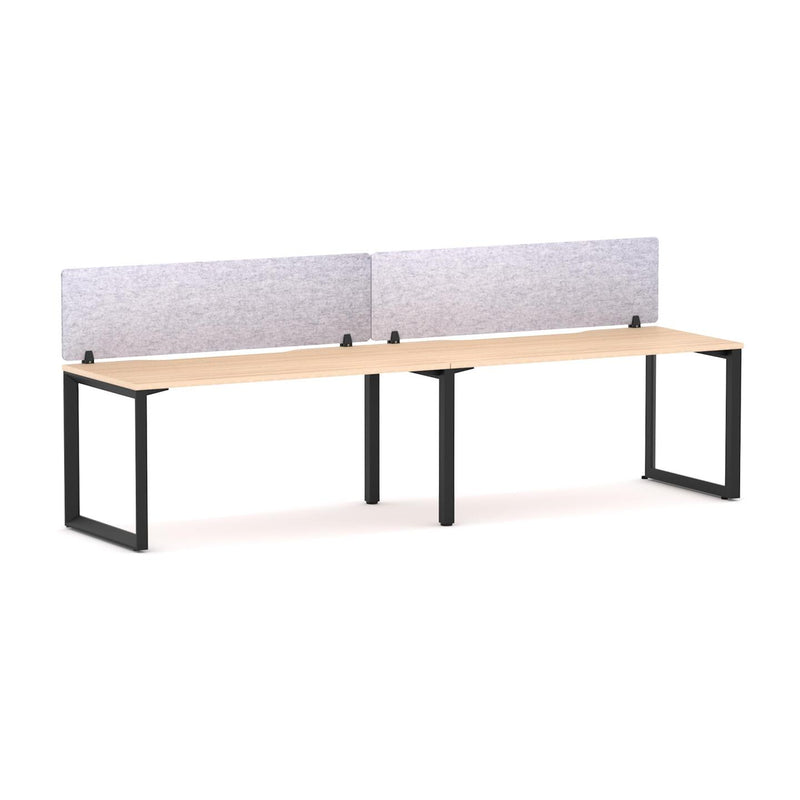 Anvil 2 User Single-Sided Desks, 50x50mm Triangular Loop Leg Design. Includes: AcoustiQ Screen