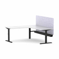 Klass Fixed 90Deg Workstation With AcoustiQ Screen
