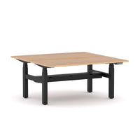 AgileMotion+ 3C/2M Electric Rectangle 2-Person Double-sided Desk Workstation