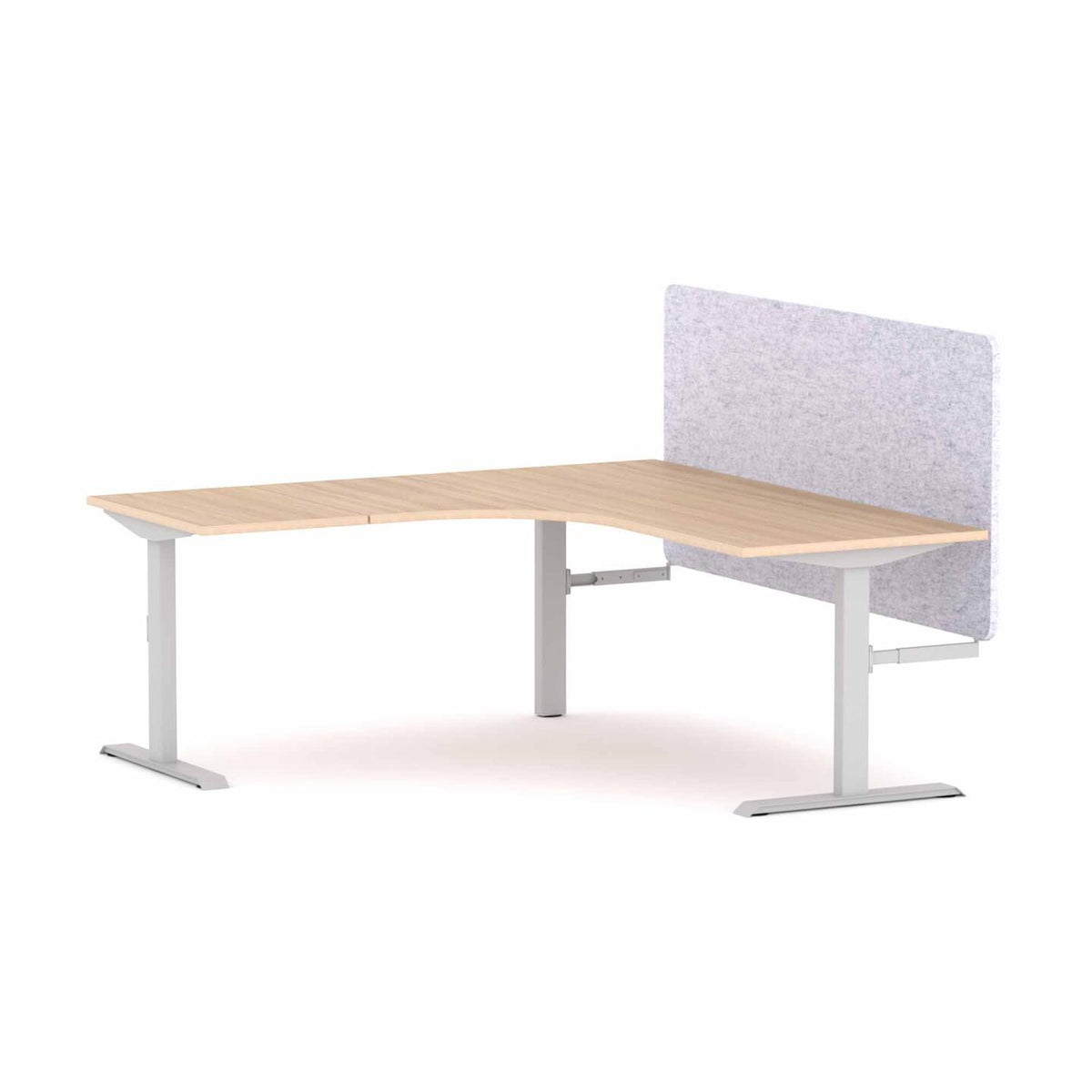 Klass Fixed 90Deg Workstation With AcoustiQ Screen