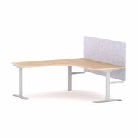 Klass Fixed 90Deg Workstation With AcoustiQ Screen