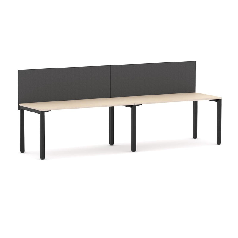 Axis 2 User Single-Sided Desks, 50x50mm Square Leg Design. Includes: Edge25 Screen