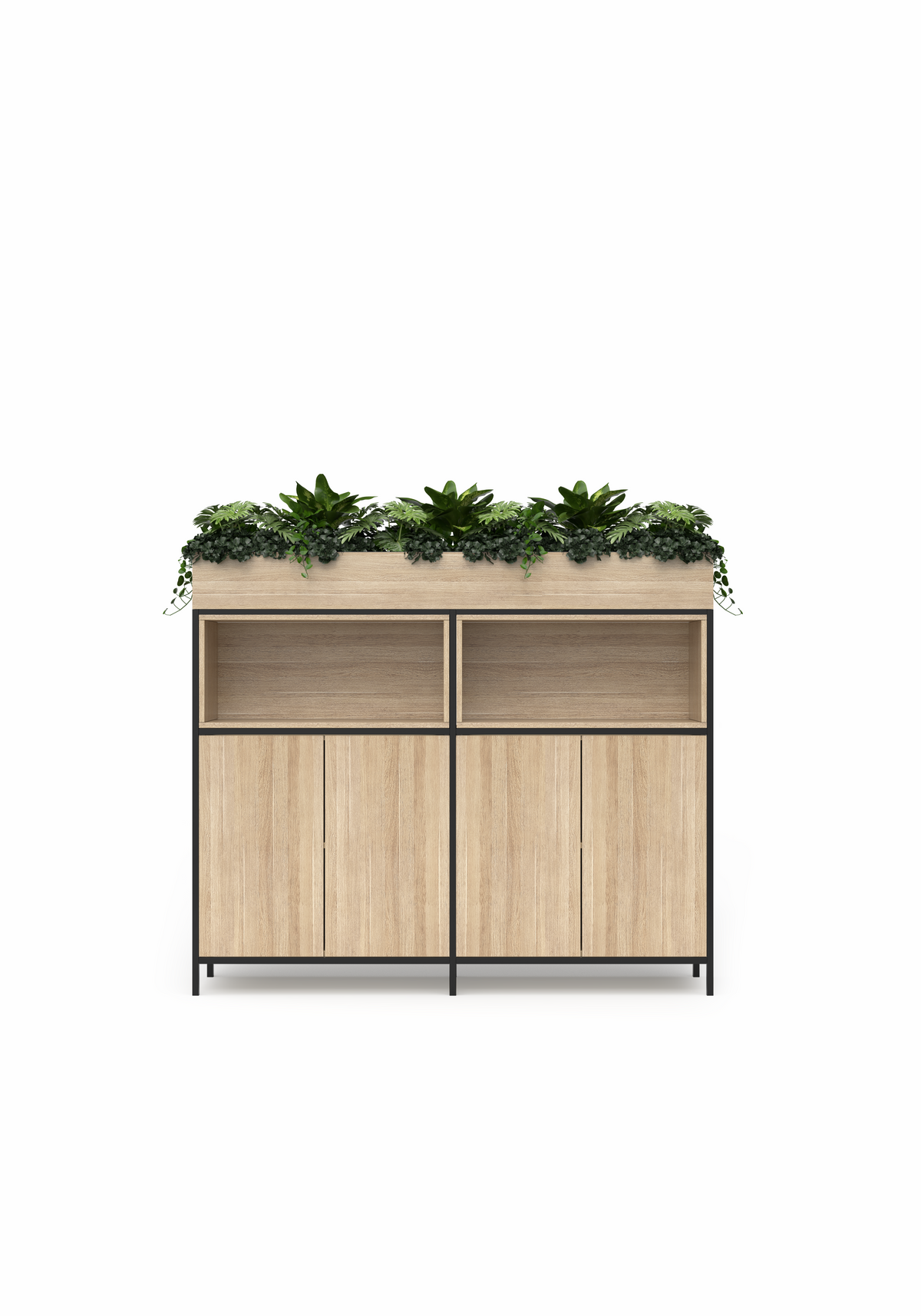 Boston Modular Shelf 2‑Bay Credenza 6
