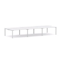 Axis Stretch 6-Person Double-sided Desk Workstation