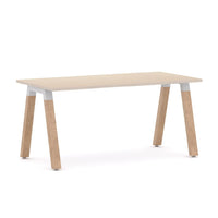 Plantation Straight Workstation Oak