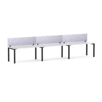 Axis 3 User Single-Sided Desks, 50x50mm Square Leg Design. Includes: AcoustiQ Screen