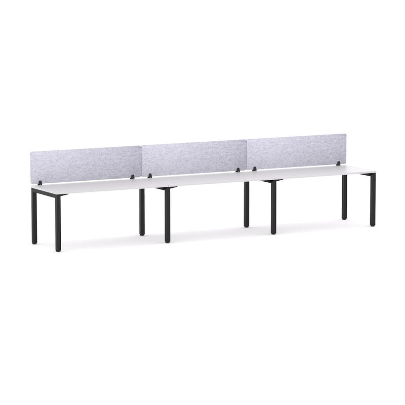 Axis 3 User Single-Sided Desks, 50x50mm Square Leg Design. Includes: AcoustiQ Screen