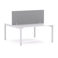 Axis 2 User Double-Sided Desks, 50x50mm Square Leg Design. Includes: Edge25 Screen
