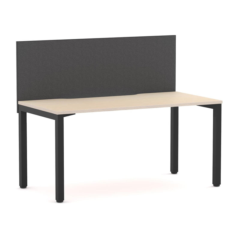 Axis 1 User Single Desk, 50x50mm Square Leg Design. Includes: Edge25 Screen