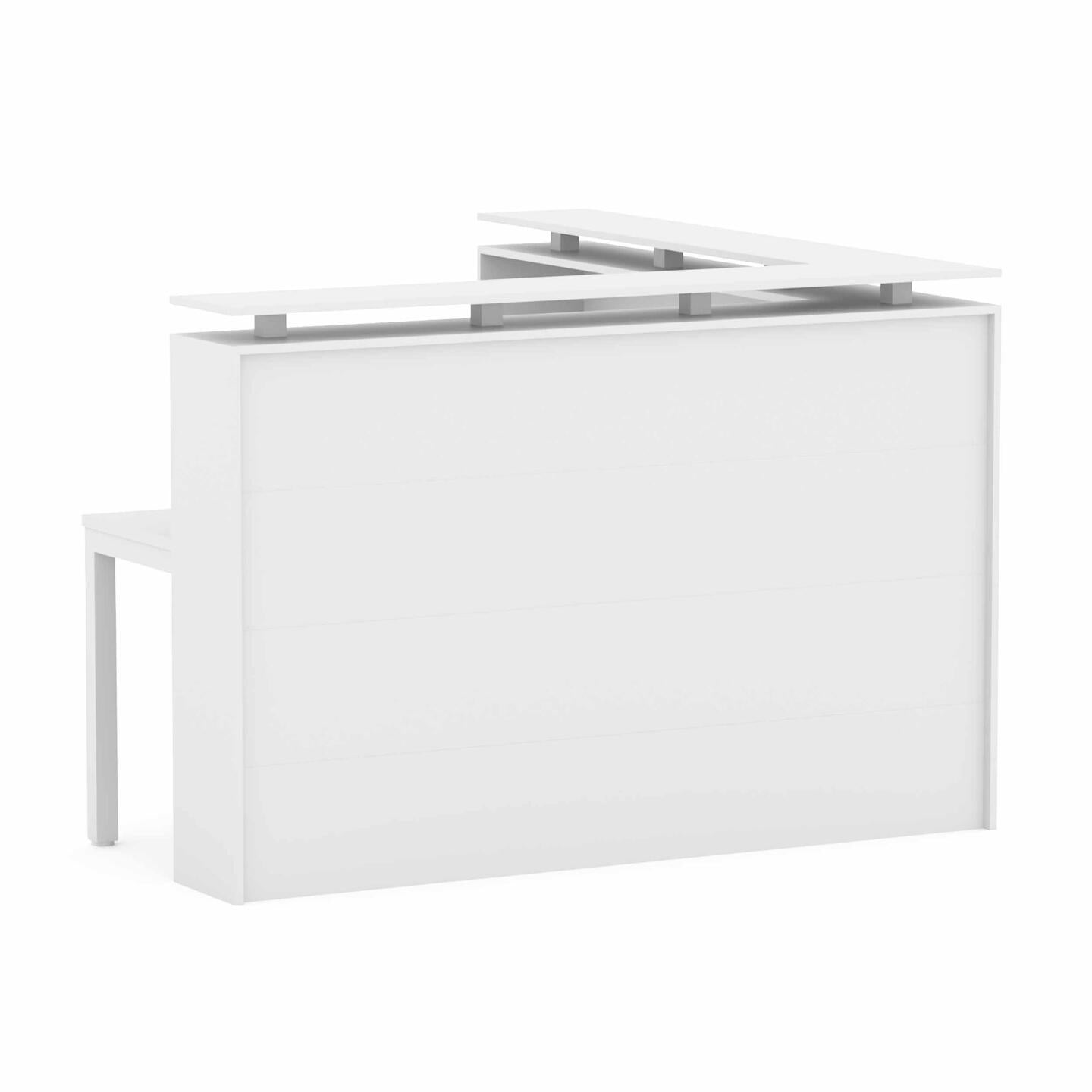 Axis Corner Reception Counter with Poptop Façade