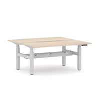 AgileMotion+ 3C/2M Electric Rectangle 2-Person Double-sided Desk Workstation