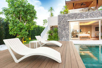 Slim Sunlounger with Cushion