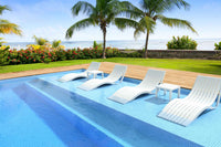 Slim Sunlounger with Cushion
