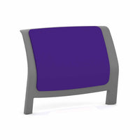 Game Chair Back Shell with Fabric Insert