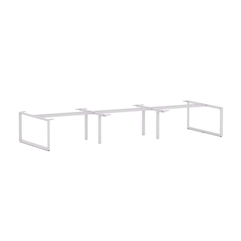 Anvil 6-Person Double-sided Desk Workstation Frame Only