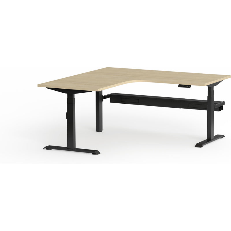 Montana Electric Standing 90Deg Corner Workstation (3 Stages)