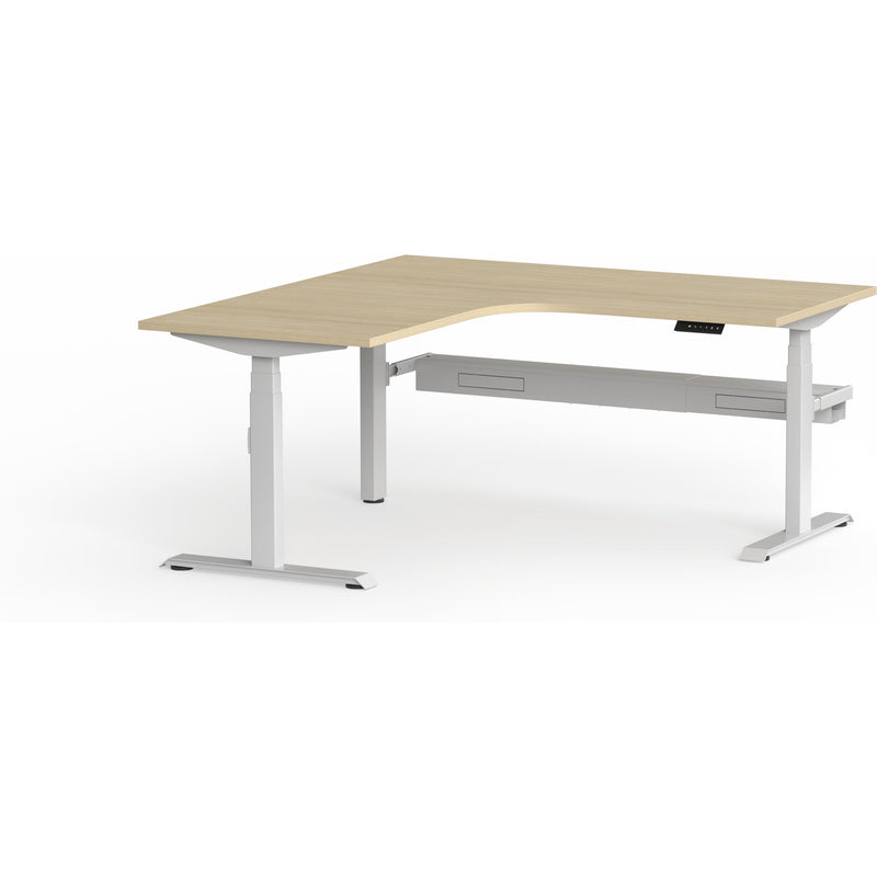 Montana Electric Standing 90Deg Corner Workstation (3 Stages)