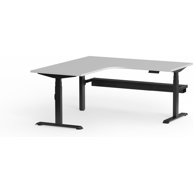 Montana Electric Standing 90Deg Corner Workstation (3 Stages)
