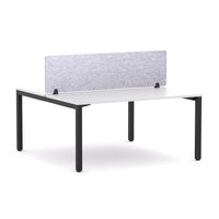 Axis 2 User Double-Sided Desks, 50x50mm Square Leg Design. Includes: AcoustiQ Screen