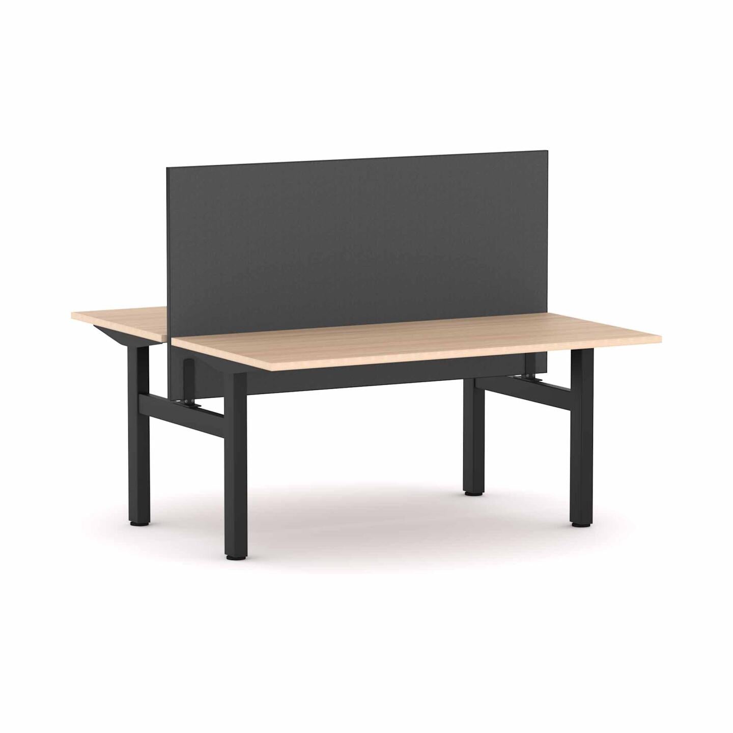 Klass Fixed 2-Person Double-sided Desk Workstation with Edge25 Screen