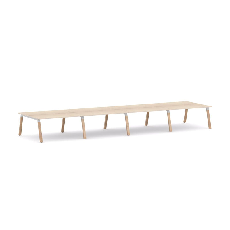 Plantation 8-Person Double-sided Desk Workstation