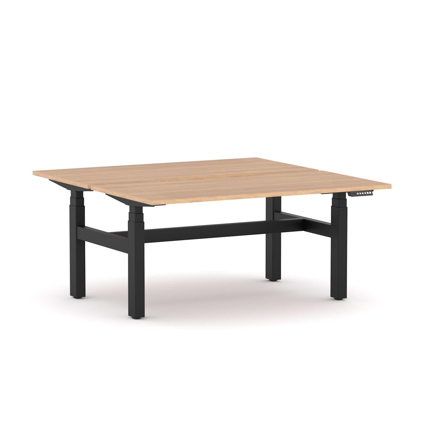 AgileMotion+ 3C/2M Electric Rectangle 2-Person Double-sided Desk Workstation