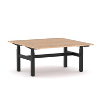 AgileMotion+ 3C/2M Electric Rectangle 2-Person Double-sided Desk Workstation